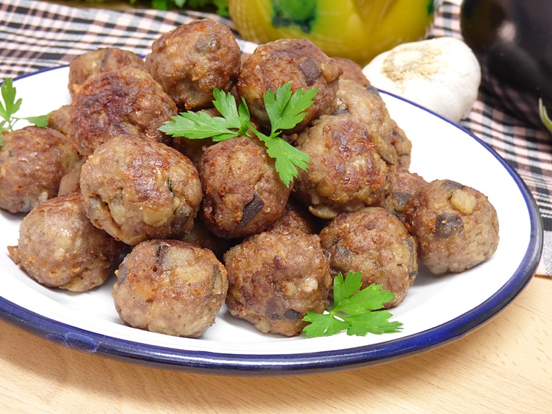 Albóndigas de ternera y berenjena