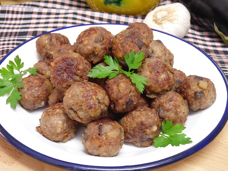 Albóndigas de ternera y berenjena