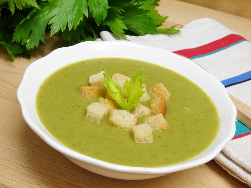 Crema verde de verduras