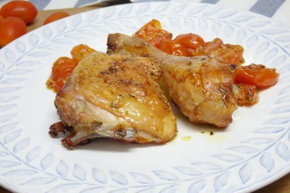 Muslos de pollo al horno muy fáciles