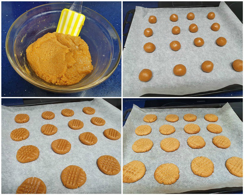 paso- galletas de crema de cacahuete