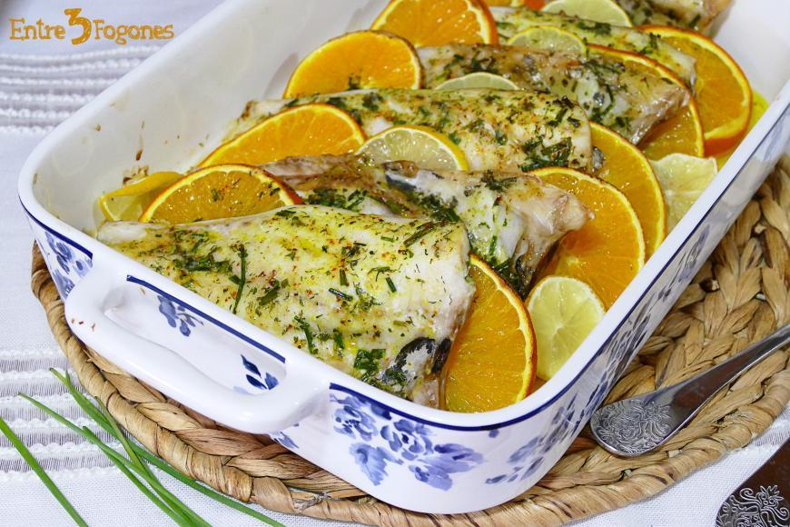 Dorada al Horno con Limón y Naranja