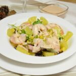 Ensalada de langostinos con salsa rosa