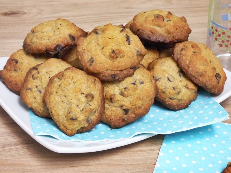 Galletas con chocolate y nueces 