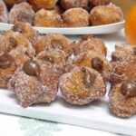 Buñuelos rellenos de crema de cacao