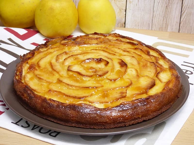 Tarta de manzana y queso