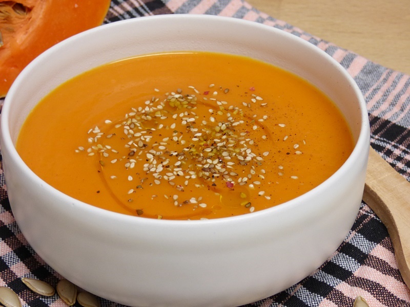 Crema de calabaza y boniato