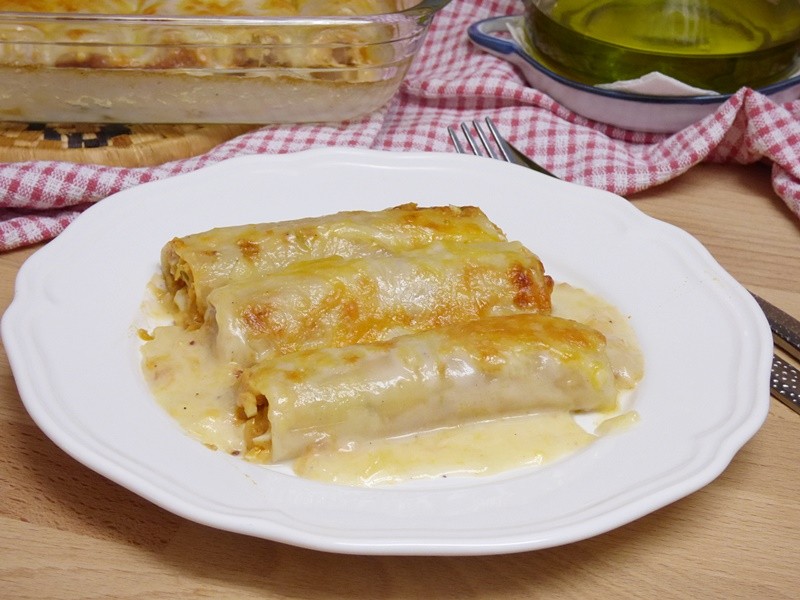 Canelones de atún