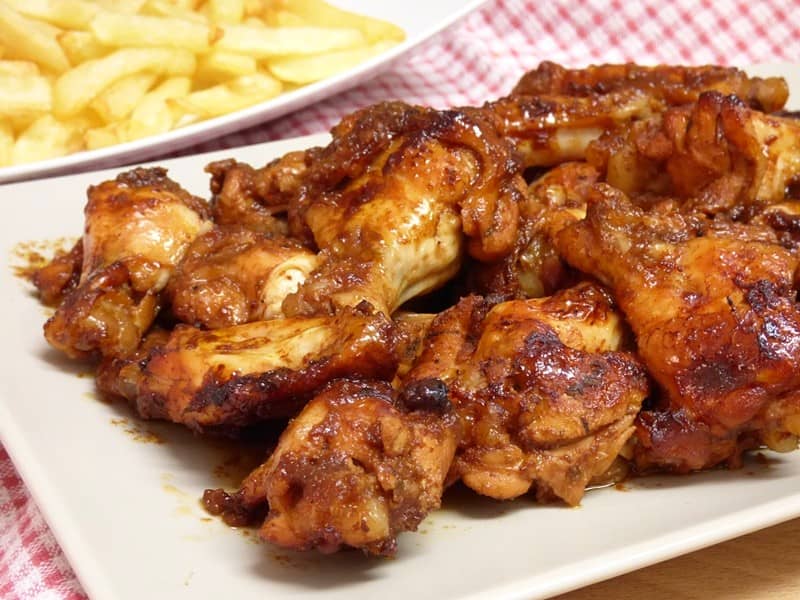 Alitas de pollo con Coca-Cola al horno