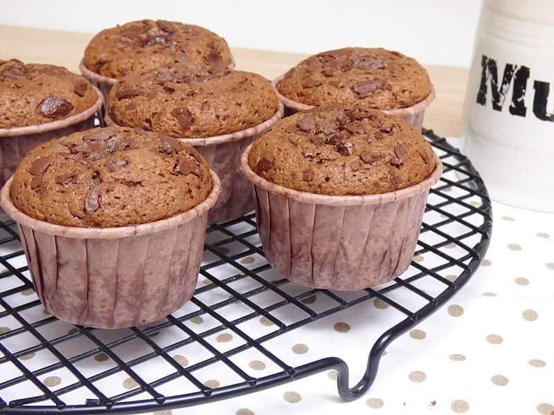Muffins de chocolate - Mis Cosillas de Cocina