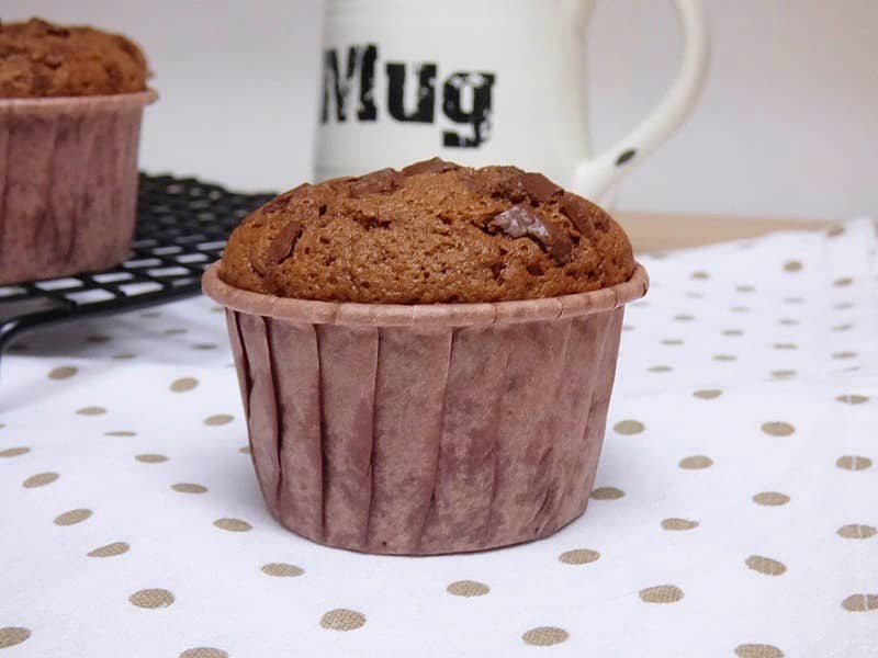 muffins de chocolate