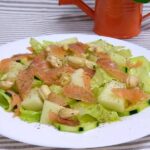 ensalada de melón y salmón