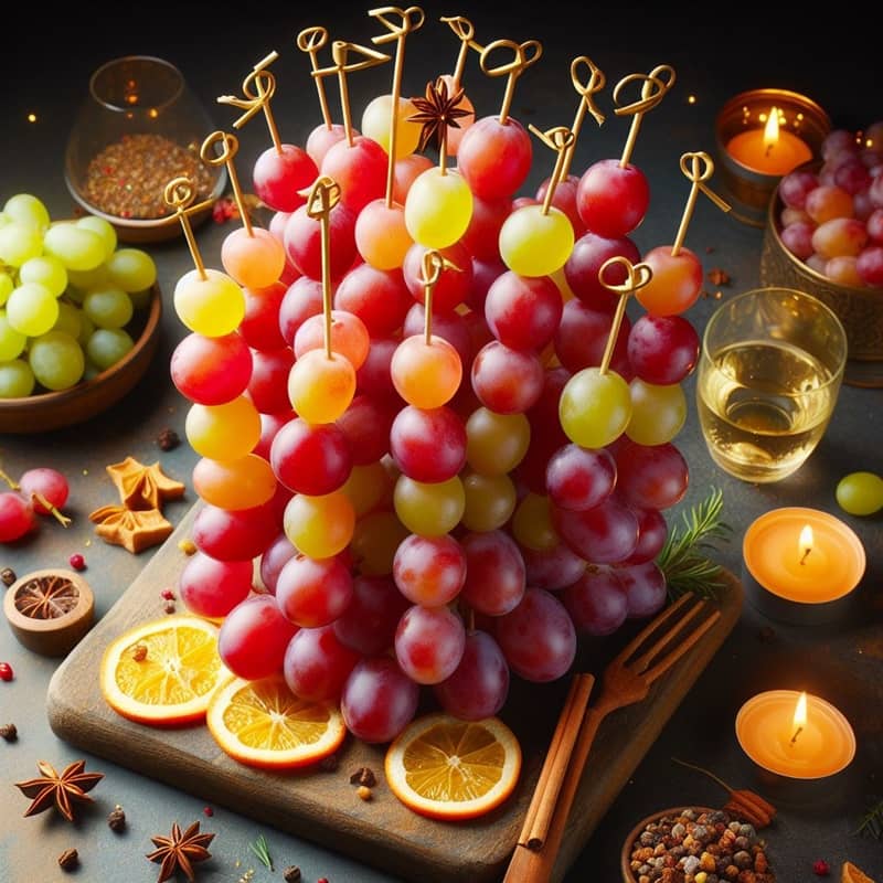 Ideas para presentar las uvas en Nochevieja