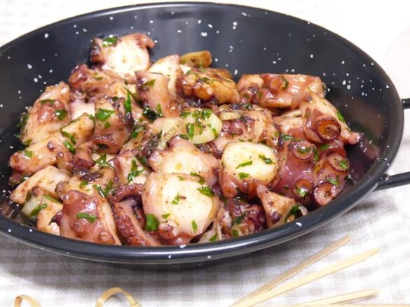 Pulpo al ajillo