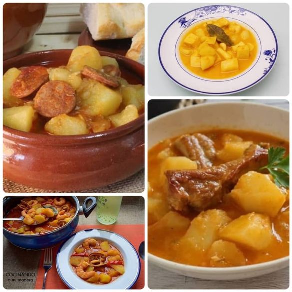 Guisos caseros con patatas
