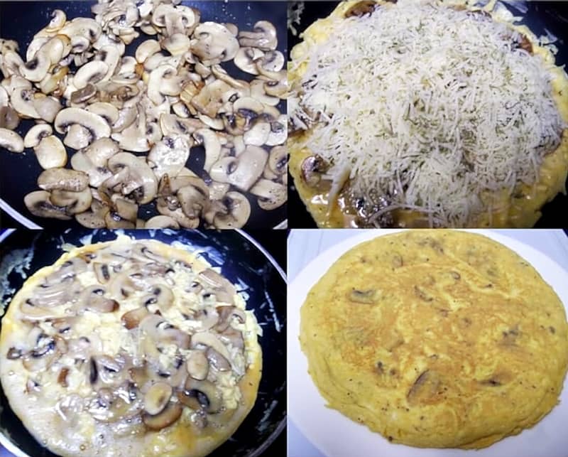 paso tortilla chapinones rellena queso