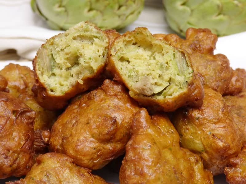 Buñuelos de alcachofas