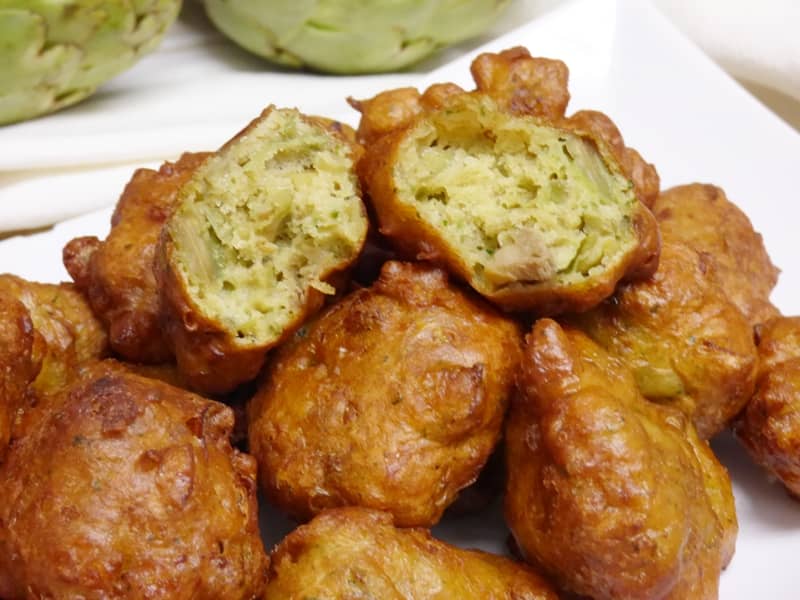 Buñuelos de alcachofas