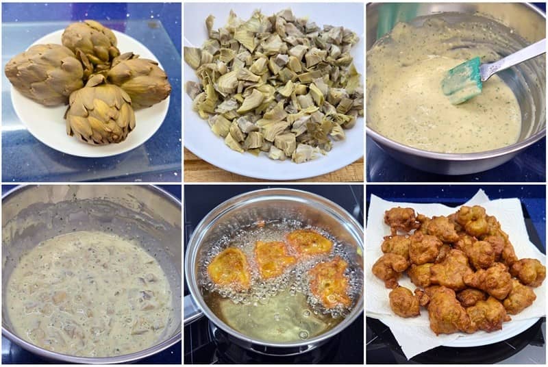 Buñuelos de alcachofas